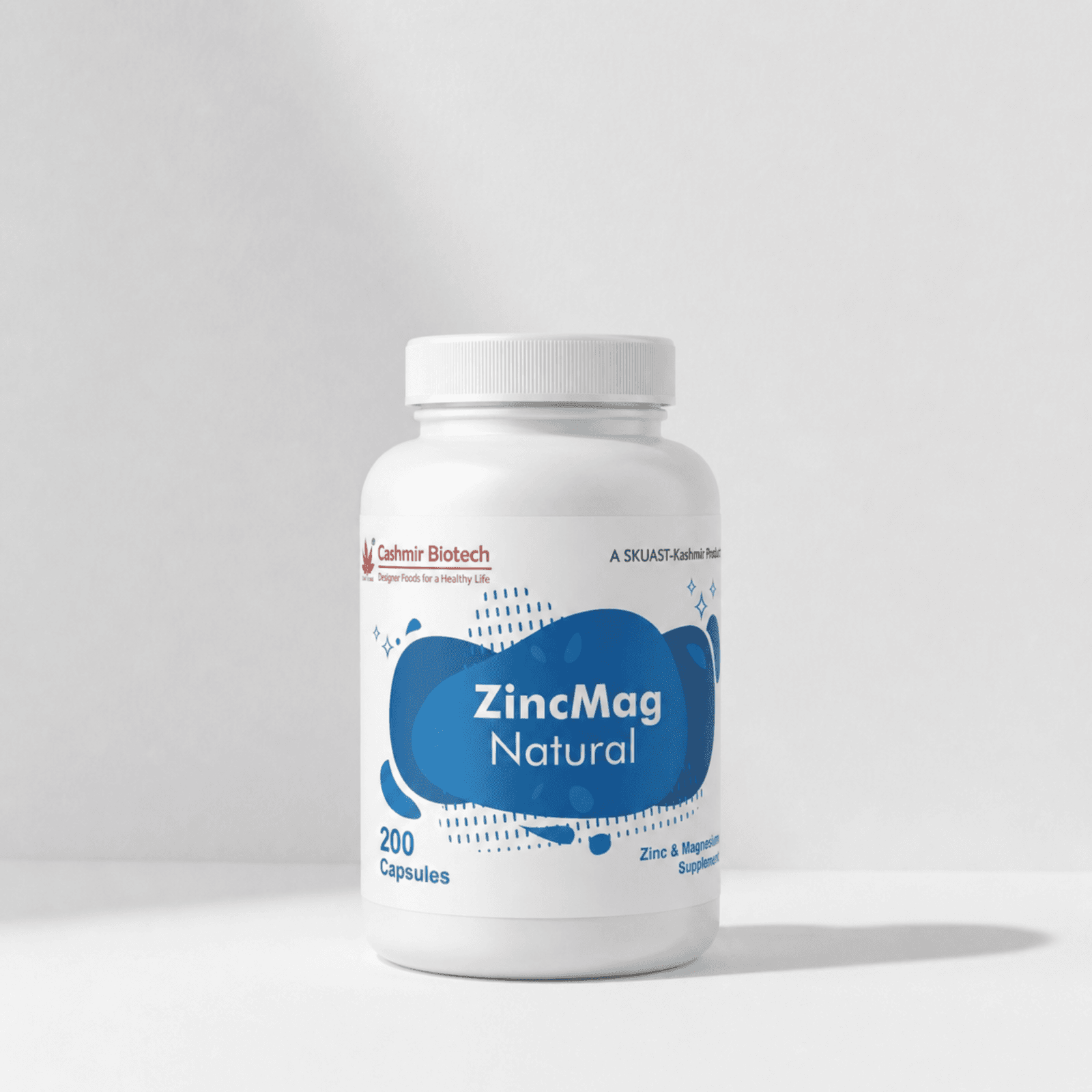 Cashmir Biotech ZincMag Natural Zinc & Magnesium Supplement Capsules